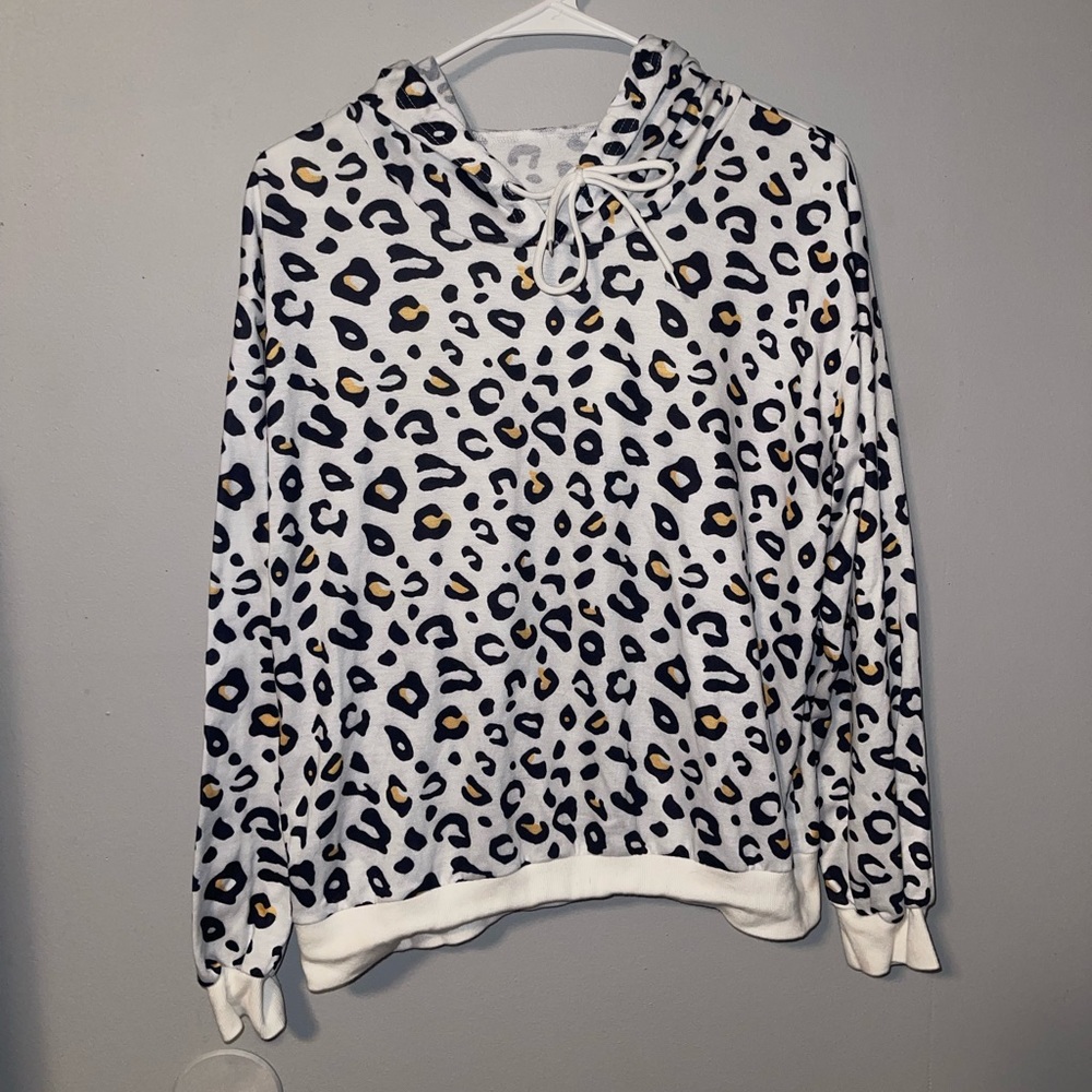 Cheetah print hoodie